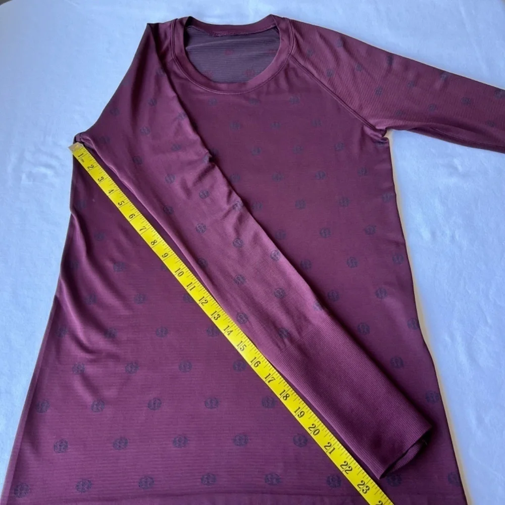 *FIRM PRICE* Lululemon Swiftly Tech long sleeve top 2.0 Yoga Pop Cassis black